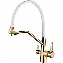 Смеситель для кухни ZorG Steel Hammer SH 903-8 BRONZE Бронза Белый Смеситель для кухни ZorG Steel Hammer SH 903-8 BRONZE Бронза Белый
