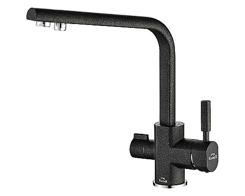 Заказать Смеситель для кухни ZorG Steel Hammer SH 909 BLACK CR Черный матовый в магазине сантехники Santeh-Crystal.ru