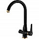 Купить Смеситель для кухни ZorG Steel Hammer SH 910 BLACK BR Черный матовый в магазине сантехники Santeh-Crystal.ru