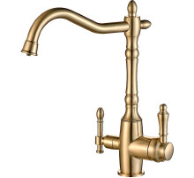 Смеситель для кухни ZorG Steel Hammer SH 812 BRONZE Бронза