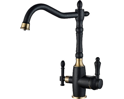 Santeh-Crystal.ru: Смеситель для кухни ZorG Steel Hammer SH 812 BLACK BR Черный матовый Бронза Купить Смеситель для кухни ZorG Steel Hammer SH 812 BLACK BR Черный матовый Бронза в магазине сантехники Santeh-Crystal.ru