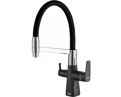 Santeh-Crystal.ru: Смеситель для кухни ZorG Steel Hammer SH 818-6 BLACK CR Черный матовый Хром Заказать Смеситель для кухни ZorG Steel Hammer SH 818-6 BLACK CR Черный матовый Хром в магазине сантехники Santeh-Crystal.ru