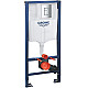 Купить Комплект унитаза AM.PM Awe C111738SC с инсталляцией Grohe Rapid SL 38772001 с сиденьем Микролифт и клавишей смыва Хром в магазине сантехники Santeh-Crystal.ru
