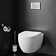 Купить Комплект унитаза AM.PM Awe C111738SC с инсталляцией Grohe Rapid SL 38772001 с сиденьем Микролифт и клавишей смыва Хром в магазине сантехники Santeh-Crystal.ru
