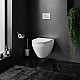 Купить Комплект унитаза AM.PM Spirit FlashClean C701700WH + C707857WH с инсталляцией Viega Prevista Dry 792855 с сиденьем Микролифт и клавишей смыва Хром в магазине сантехники Santeh-Crystal.ru