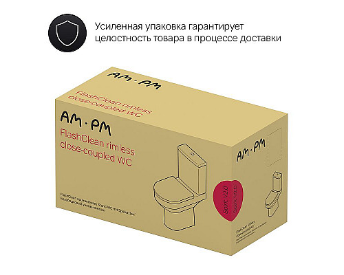 Santeh-Crystal.ru: Унитаз компакт AM.PM Spirit V2.0 C708600WH с бачком без сиденья Заказать Унитаз компакт AM.PM Spirit V2.0 C708600WH с бачком без сиденья в магазине сантехники Santeh-Crystal.ru