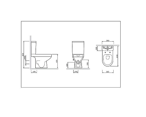 Santeh-Crystal.ru: Унитаз компакт AM.PM Spirit V2.0 C708600WH с бачком без сиденья Заказать Унитаз компакт AM.PM Spirit V2.0 C708600WH с бачком без сиденья в магазине сантехники Santeh-Crystal.ru