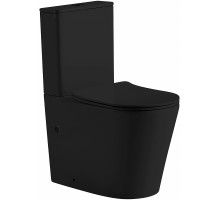 Унитаз компакт Abber Bequem AC1112TMB Черный матовый с бачком и сиденьем Микролифт