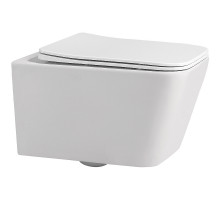 Унитаз Abber Rechteck AC1201MW подвесной Белый матовый с сиденьем Микролифт