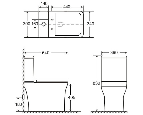 Santeh-Crystal.ru: Унитаз компакт Aquanet Cube 2-C Rimless 240208 без бачка с сиденьем Микролифт Заказать Унитаз компакт Aquanet Cube 2-C Rimless 240208 без бачка с сиденьем Микролифт в магазине сантехники Santeh-Crystal.ru