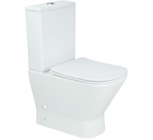 Унитаз компакт Aquanet Fine-C Rimless 273786 без бачка с сиденьем Микролифт