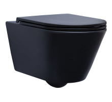 Унитаз Aquanet Lake WB 316462 подвесной Черный матовый без сиденья