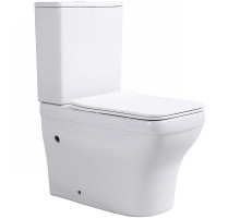 Унитаз компакт Aquatek Амадео AQ2914-00 Белый с бачком и сиденьем Микролифт