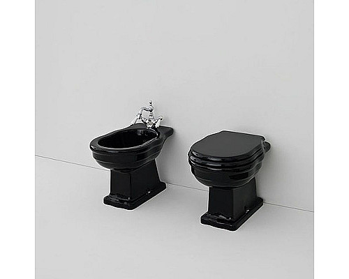 Купить Унитаз Artceram Hermitage HEV003 03 00 приставной Черный без сиденья в магазине сантехники Santeh-Crystal.ru