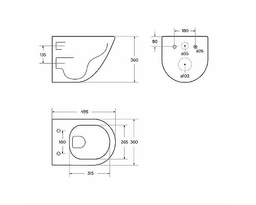 Santeh-Crystal.ru: Унитаз BelBagno Amanda BB051CHR подвесной без сиденья Приобрести Унитаз BelBagno Amanda BB051CHR подвесной без сиденья в магазине сантехники Santeh-Crystal.ru