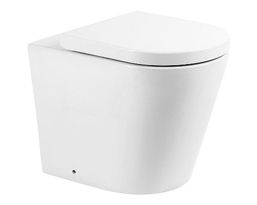 Унитаз BelBagno Flay-R BB1003CBR/BB865SC приставной с сиденьем Микролифт Унитаз BelBagno Flay-R BB1003CBR/BB865SC приставной с сиденьем Микролифт