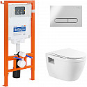 Комплект унитаза с инсталляцией BelBagno Loto BB070CHR/SC/BB002-80/BB005-PR-CHROME с сиденьем Микролифт и клавишей смыва Хром глянцевый Комплект унитаза с инсталляцией BelBagno Loto BB070CHR/SC/BB002-80/BB005-PR-CHROME с сиденьем Микролифт и клавишей смыва Хром глянцевый
