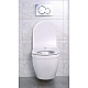 Комплект унитаза с инсталляцией BelBagno Loto BB070CHR/SC/BB002-80/BB005-PR-CHROME с сиденьем Микролифт и клавишей смыва Хром глянцевый