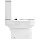 Унитаз компакт BelBagno Norma BB339CPR/BB2111SC без бачка с сиденьем Микролифт