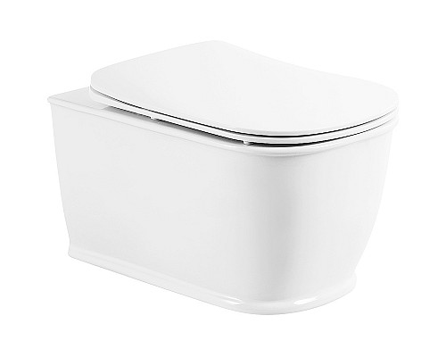 Унитаз BelBagno Prado BB10150CH/BB10150SC подвесной с сиденьем Микролифт Унитаз BelBagno Prado BB10150CH/BB10150SC подвесной с сиденьем Микролифт