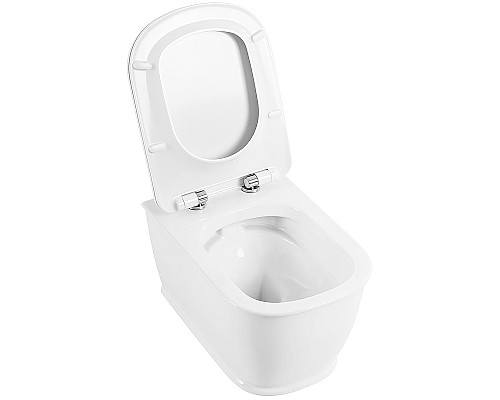 Унитаз BelBagno Prado BB10150CH/BB10150SC подвесной с сиденьем Микролифт Унитаз BelBagno Prado BB10150CH/BB10150SC подвесной с сиденьем Микролифт