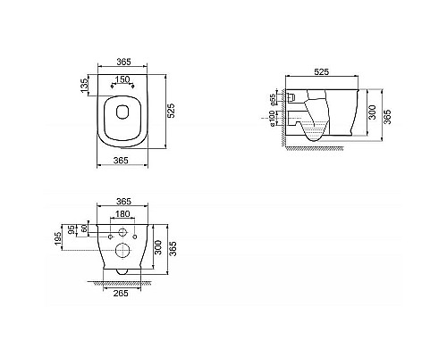 Унитаз BelBagno Prado BB10150CH/BB10150SC подвесной с сиденьем Микролифт Унитаз BelBagno Prado BB10150CH/BB10150SC подвесной с сиденьем Микролифт