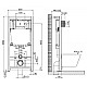 Заказать Комплект унитаза с инсталляцией BelBagno Sfera-R BB046CHR/BB2111SC/BB002-80/BB014-SR-BIANCO с сиденьем Микролифт и Белой клавишей смыва в магазине сантехники Santeh-Crystal.ru