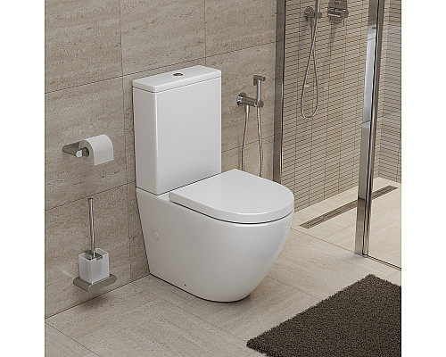 Унитаз компакт BelBagno Sfera-Tor BB2141CP-TOR/BB2141T/BB865SC с бачком и сиденьем Микролифт