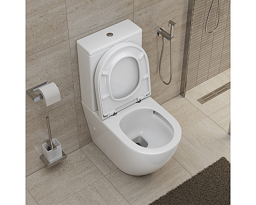 Унитаз компакт BelBagno Sfera-Tor BB2141CP-TOR/BB2141T/BB865SC с бачком и сиденьем Микролифт