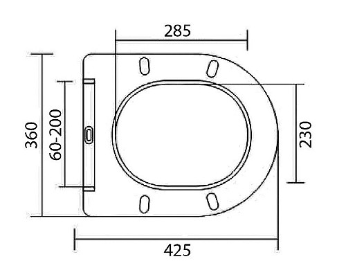 Купить Комплект унитаза BelBagno Uno BB3105CHR/SC с сиденьем Микролифт и инсталляцией Jacob Delafon E29025-NF+E4316-CP с клавишей смыва Хром в магазине сантехники Santeh-Crystal.ru