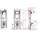 Комплект унитаза BelBagno Uno BB3105CHR/SC с инсталляцией D&K DI8140116 с сиденьем Микролифт и клавишей смыва Хром