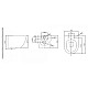 Комплект унитаза BelBagno Uno BB3105CHR/SC с инсталляцией D&K DI8140116 с сиденьем Микролифт и клавишей смыва Хром