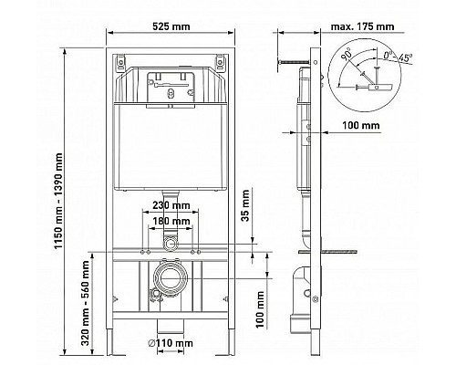 Santeh-Crystal.ru: Комплект унитаза с инсталляцией Berges Floe Rimless 043275 с сиденьем Микролифт и Черной матовой клавишей смыва Купить Комплект унитаза с инсталляцией Berges Floe Rimless 043275 с сиденьем Микролифт и Черной матовой клавишей смыва в магазине сантехники Santeh-Crystal.ru