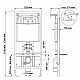 Купить Комплект унитаза с инсталляцией Berges Floe Rimless 043275 с сиденьем Микролифт и Черной матовой клавишей смыва в магазине сантехники Santeh-Crystal.ru