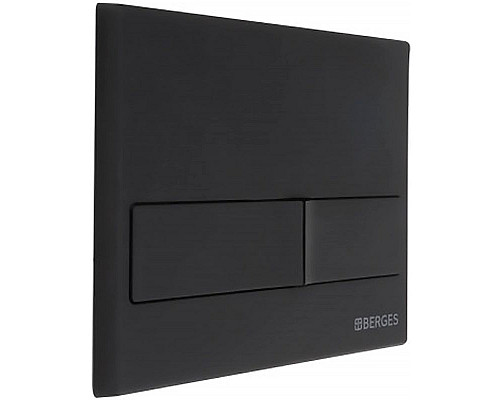 Купить Комплект унитаза Berges Gamma 081105 с инсталляцией Berges Novum L5 040215 с сиденьем Микролифт и Черной матовой клавишей смыва в магазине сантехники Santeh-Crystal.ru