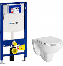 Комплект унитаза Berges Gamma 081105 с инсталляцией Geberit Duofix Sigma UP320 111.300.00.5 с сиденьем Микролифт