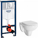 Комплект унитаза Berges Gamma 081105 с инсталляцией Grohe Rapid SL 38721001 с сиденьем Микролифт и клавишей смыва Хром Комплект унитаза Berges Gamma 081105 с инсталляцией Grohe Rapid SL 38721001 с сиденьем Микролифт и клавишей смыва Хром