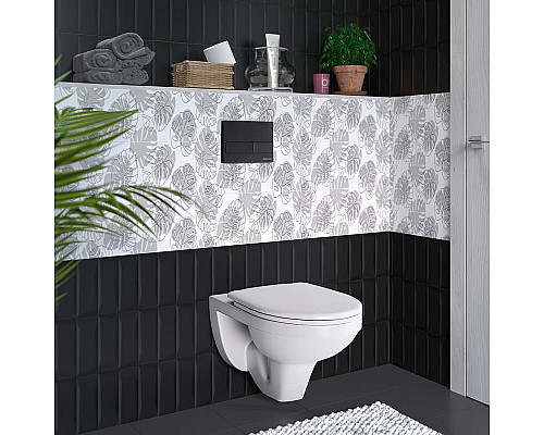 Купить Комплект унитаза Berges Gamma 081105 с инсталляцией Grohe Rapid SL 38721001 с сиденьем Микролифт и клавишей смыва Хром в магазине сантехники Santeh-Crystal.ru