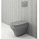Купить Унитаз Bocchi Scala 1080-006-0129 подвесной Серый матовый без сиденья в магазине сантехники Santeh-Crystal.ru