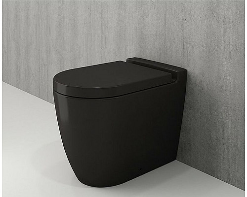 Заказать Унитаз Bocchi Venezia 1301-004-0129 приставной Черный матовый без сиденья в магазине сантехники Santeh-Crystal.ru