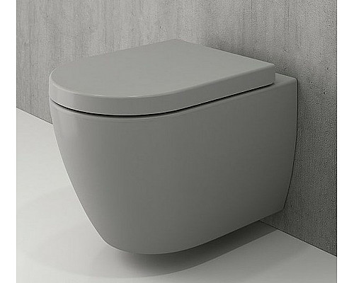 Купить Унитаз Bocchi Venezia 1295-006-0129 подвесной Серый матовый без сиденья в магазине сантехники Santeh-Crystal.ru
