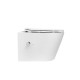 Унитаз подвесной Boheme Avva 973-SET-2-W цвет Белый глянцевый с сиденьем Микролифт