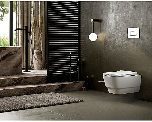 Заказать Унитаз Boheme Bello 971-MW подвесной Белый матовый без сиденья в магазине сантехники Santeh-Crystal.ru