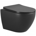 Унитаз подвесной Boheme Nero 961 Черный с сиденьем Микролифт