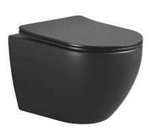 Унитаз подвесной Boheme Nero 961 Черный с сиденьем Микролифт