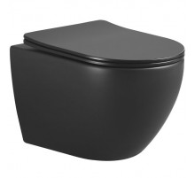 Унитаз Boheme Nero 961 подвесной Черный с сиденьем Микролифт