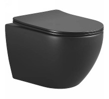 Унитаз подвесной Boheme Nero 961/2 Черный матовый без сиденья
