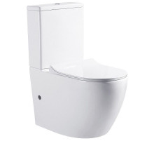 Унитаз компакт Bravat Gina CX01008UW-PA-ENG без бачка с сиденьем Микролифт