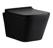 Унитаз CeramaLux NS5170MB подвесной Черный матовый с сиденьем Микролифт