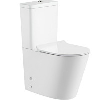 Унитаз компакт CeramaLux 2179-1 с бачком и сиденьем Микролифт